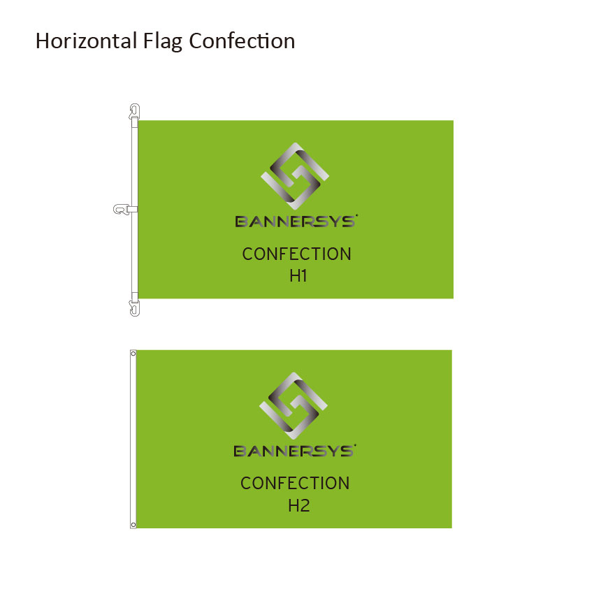 Horizontal flag confection 01-01